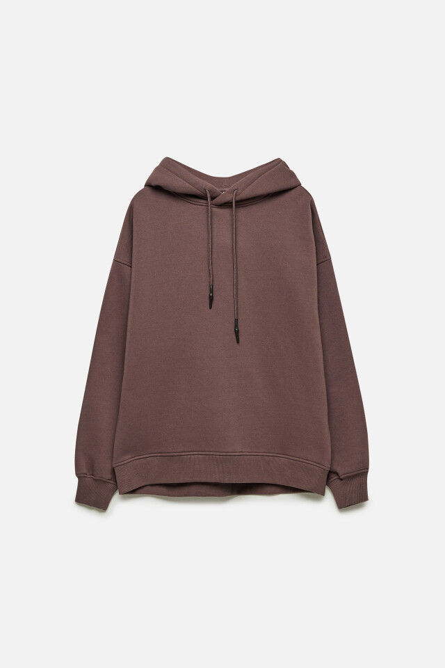 Толстовка HOODY оверсайз с капюшоном - цвет бежевый - 7