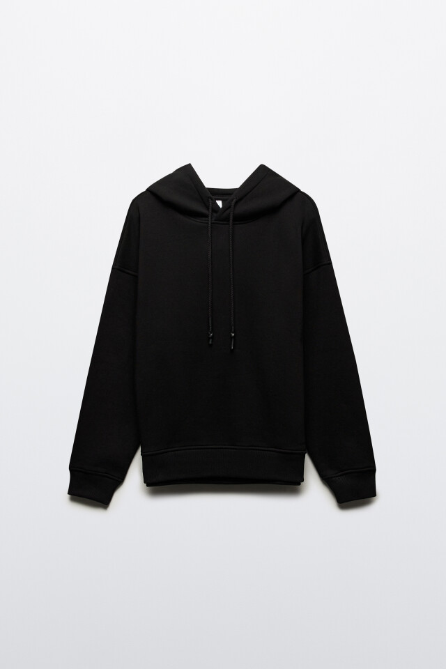 Худи oversize утепленная с капюшоном - цвет черный - 9
