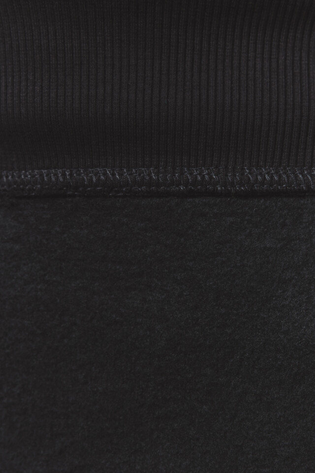 Худи oversize утепленная с капюшоном - цвет черный - 8