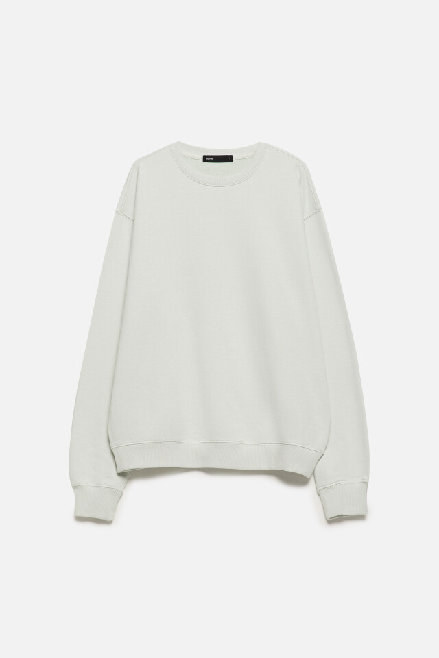Свитшот oversize базовый из футера - цвет мятный - 8