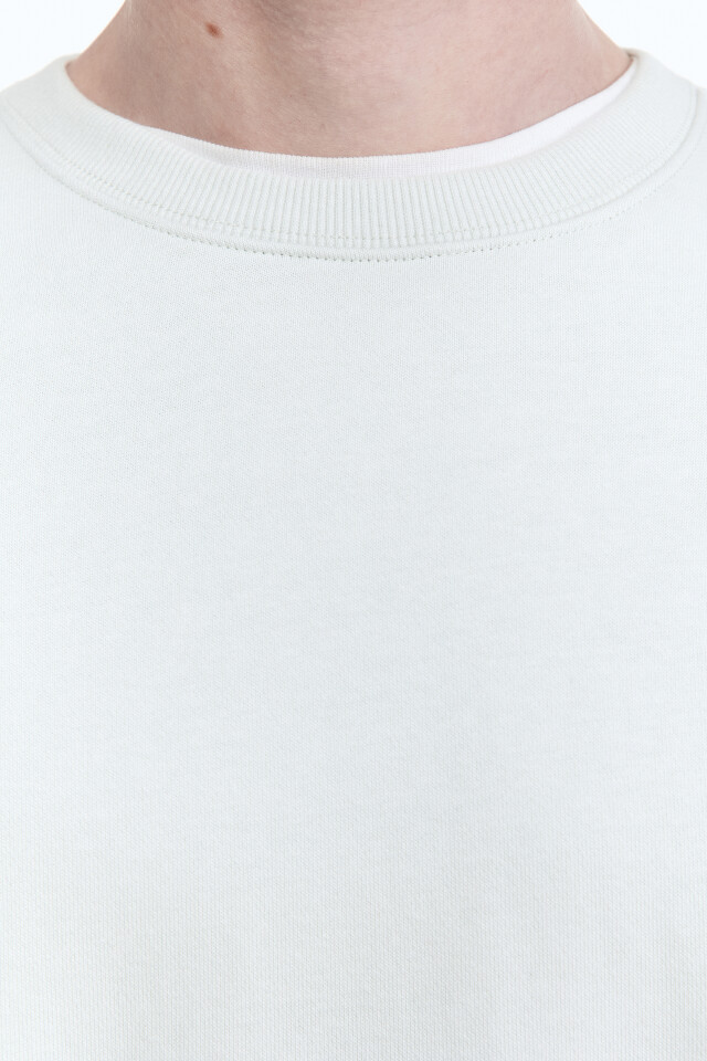 Свитшот oversize базовый из футера - цвет мятный - 6