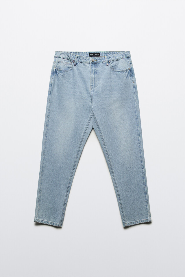 Джинсы tapered fit зауженные - цвет голубой - 8