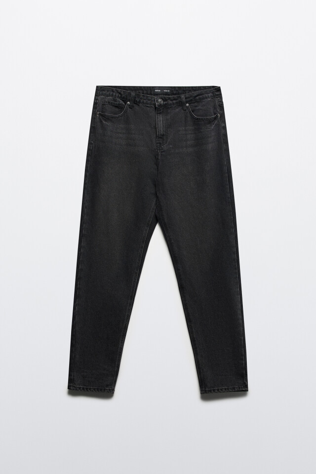Джинсы tapered fit зауженные со средней посадкой - цвет черный - 8