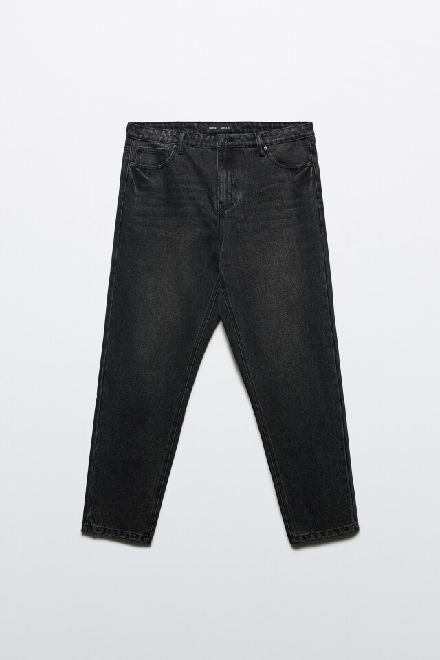 Джинсы tapered fit зауженные - цвет серый - 8