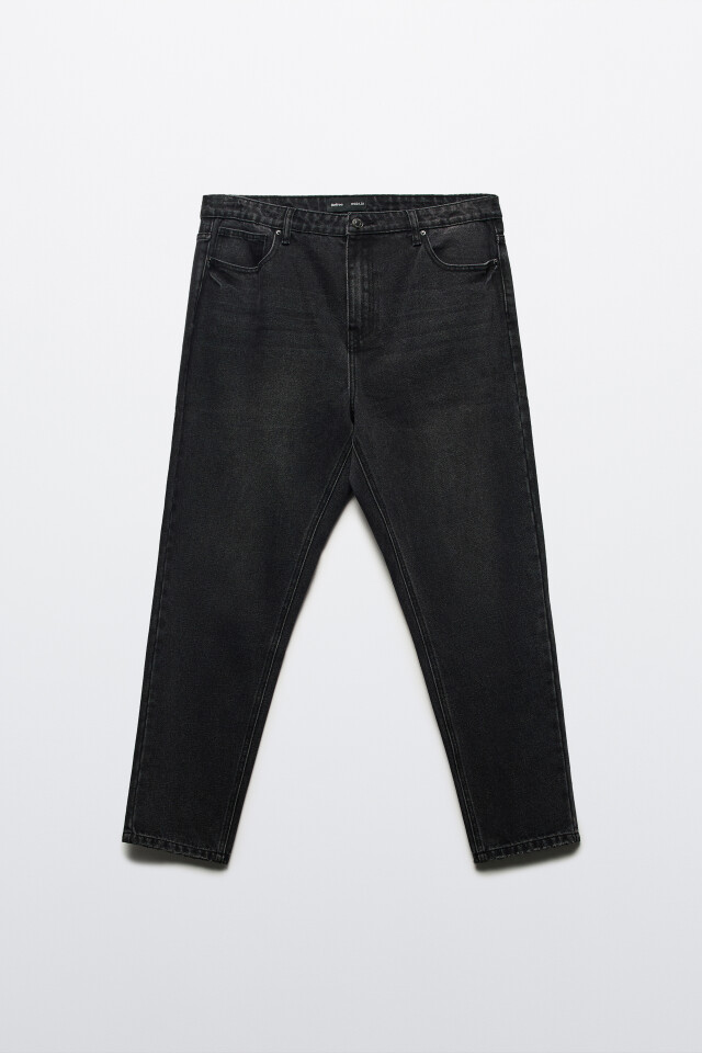Джинсы tapered fit зауженные - цвет черный - 7