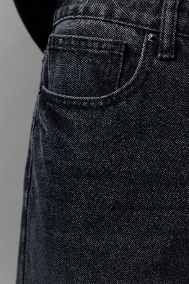 Джинсы tapered fit зауженные - цвет черный - 5