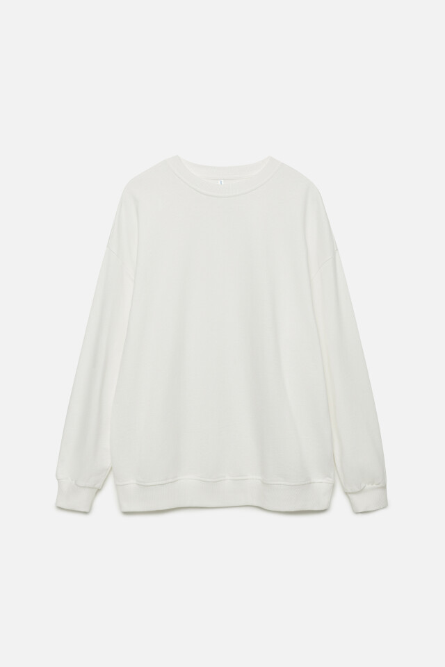 Свитшот SWEATSHIRT оверсайз базовый - цвет бежевый - 7