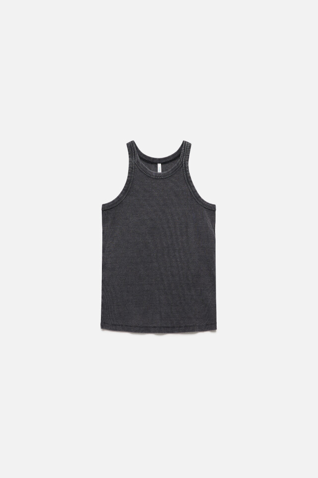 Майка-топ TANKTOP с вареным эффектом - цвет серый - 8