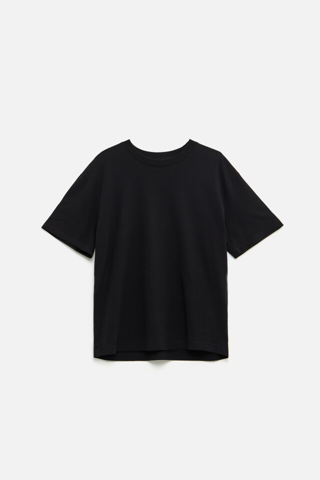 Футболка oversize базовая - цвет черный - 7