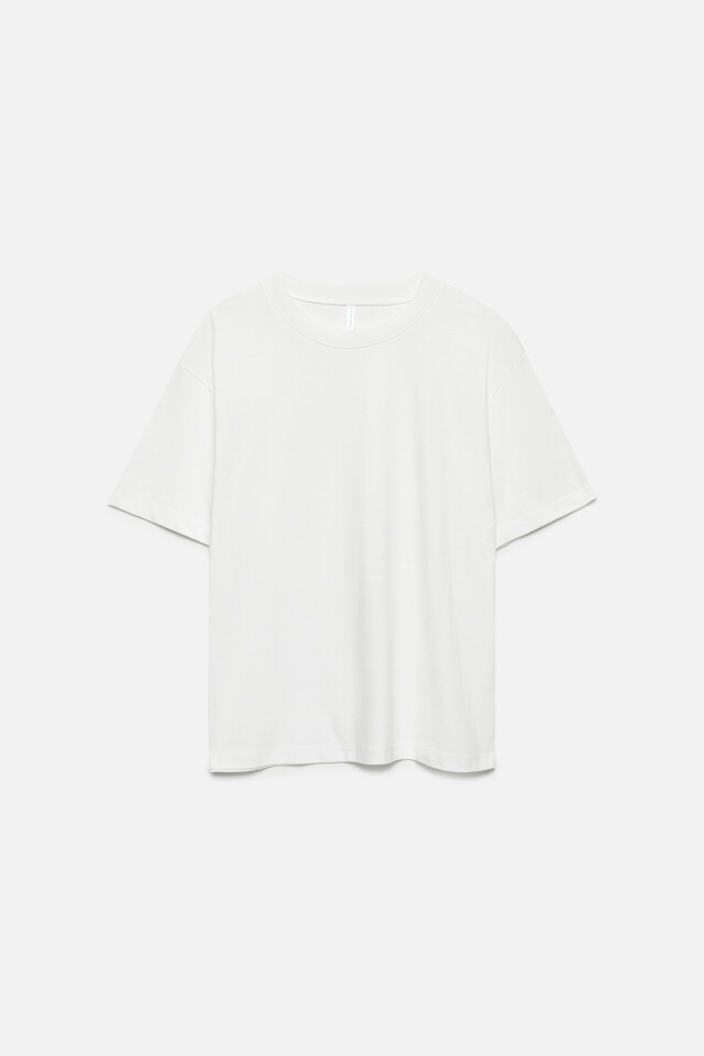 Футболка oversize хлопковая базовая - цвет белый - 8