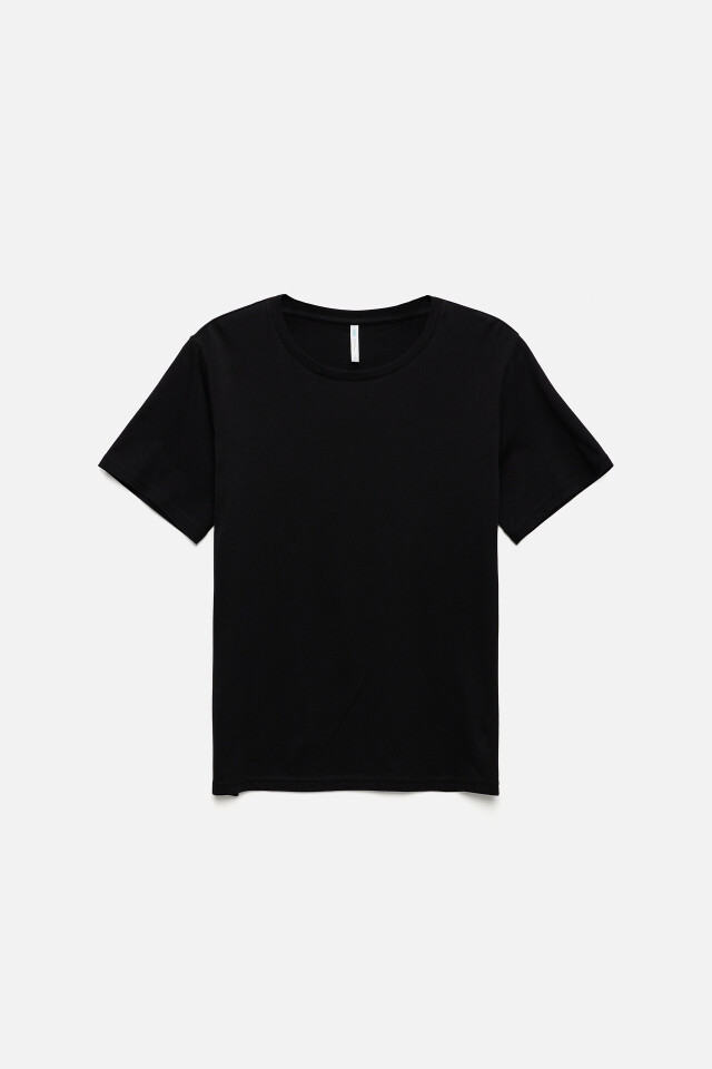 Футболка TSHIRT хлопковая базовая - цвет черный - 7