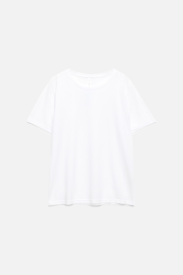 Футболка TSHIRT хлопковая базовая - цвет белый - 7