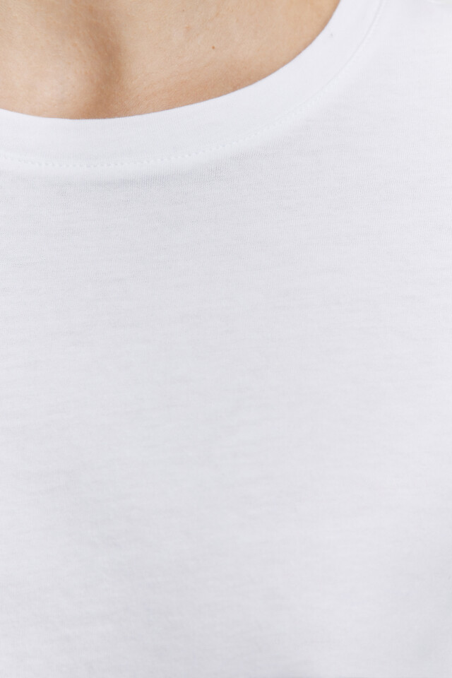 Футболка TSHIRT хлопковая базовая - цвет белый - 5