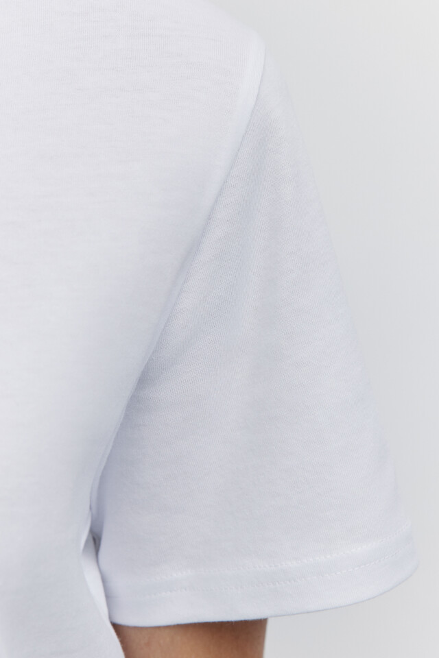 Футболка TSHIRT хлопковая базовая - цвет белый - 6