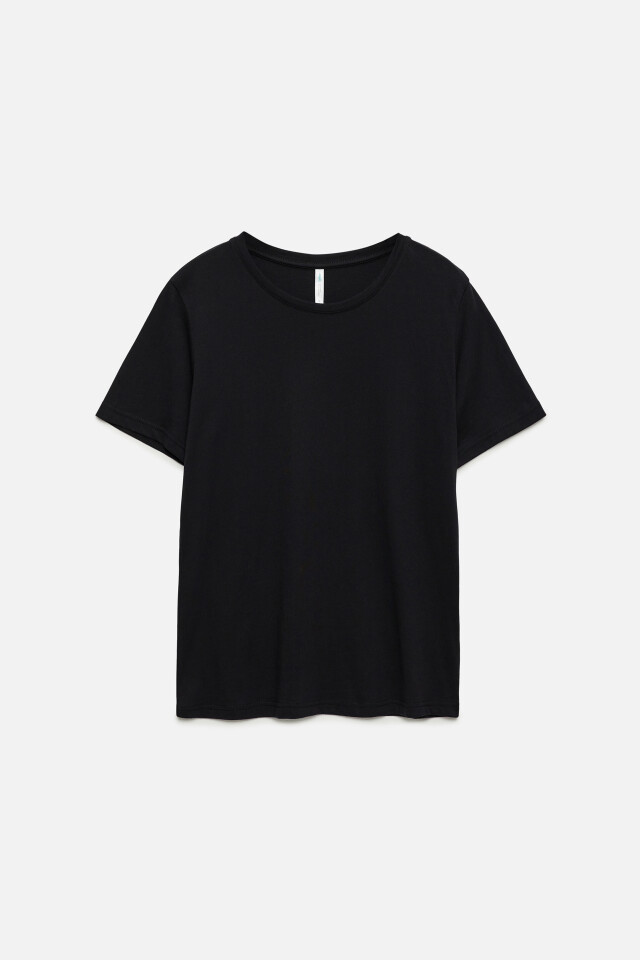 Футболка TSHIRT хлопковая базовая - цвет черный - 7